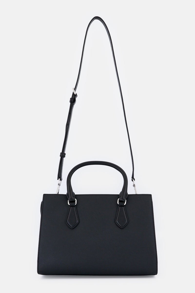 Michael Kors Women Brand Logo Satchel Bag, Black - Image 4